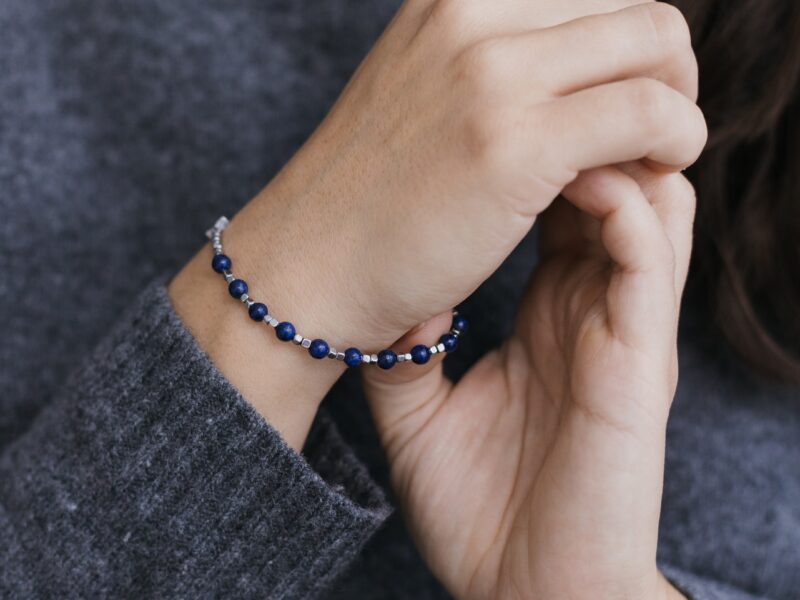 Bransoletka różańcowa | LAPIS LAZULI